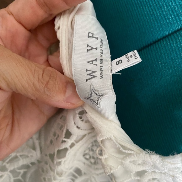 NWOT WAYF White Lace dress size S - Picture 3 of 4